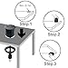 CCCEI 3 inch Desktop Grommet Power with 4A USB Ports, Desk Cord Hole Cover Outlet, Furniture Recessed Round Power Strip 6FT Cord, ETL Listed. (Black)