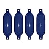 4-Boat-Fenders-85-x-27-Vinyl-Ribbed-Bumper-Dock-Shield-Protection-Blue-Includes-4-7-Long-Fender-Lines-Pump-to-Inflate