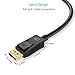 SYNCWIRE DisplayPort Cable 6.5 Feet - [Gold Plated, High Speed 18 Gbps] DisplayPort to DisplayPort Cord (DP to DP Cable), Supports 4K@60Hz, 2K@144Hz for PC, Laptop, TV, Computer and More – Black