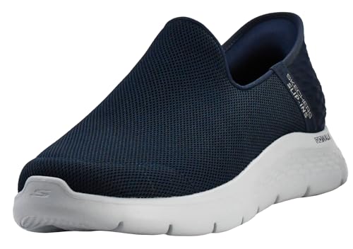 Skechers Men's Go Walk Flex No Hands Hands Free Slip-Ins Sneaker, Navy, 8 X-Wide