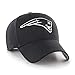 OTS NFL New England Patriots Men's All-Star Adjustable Hat, Black And White, One Size