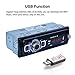 Aigoss Bluetooth Car Stereo, 4x60W Digital Media Receiver with Remote Control, Car Speakerphone Hand-Free Call, Support USB/SD/Audio Receiver/MP3 Player/FM