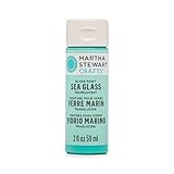 Martha Stewart Crafts Translucent Sea Glass Paint, in Assorted Colors (2 ounces), Beach Glass