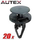 AUTEX 20pcs Fender Liner Fastener Rivet Push Clips Retainer Replacement for Chrysler/Dodge/Jeep/Chevrolet/Saturn