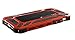Element Case Roll Cage for iPhone Xs/X - Rugged Aluminum and Polycarbonate Dual-Layer Protective Case with High Impact Resistant, Detachable Front Screen Guard, Supports Wireless Charging - Red