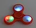 PrimeTrendz TM LED Light Fidget Spinner with Switch Plastic EDC Hand Spinner For Autism and ADHD Relief Focus Anxiety Stress Toys Gift (Orange)