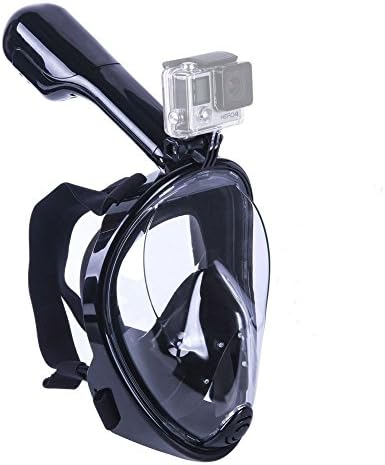 Instill 2017 Upgraded Full Face Fog-Free, Crystal Clear 180 Degree Window Full Face Snorkel Mask - SIZE: L/XL Perfect Diving Mask Adults- Go Pro and underwater Camera Compatible