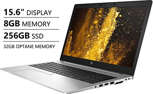 HP Elitebook 850 G6 15.6″ Full HD FHD (1920×1080) Business Laptop (Intel Quad-Core i5-8265U, 8GB DDR4 RAM, 32GB Optane, 256GB PCIe SSD) Fingerprint, Backlit, Type-C, Thunderbolt, HDMI, Windows 10 Pro
