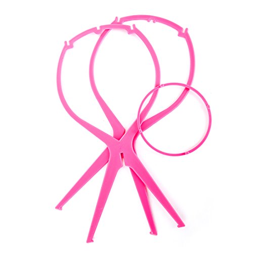 pink wig holder