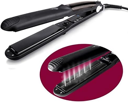 Professional Ceramic Steam Hair Straightener Tourmaline Ceramic Flat Iron Vapor Straightening Irons Hair Steamer Styling Tool UK