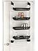 Organize It All Over The Door Storage Unit | 4 Basket | Hanging Storage | Great for Kitchen | Bathroom | Bedroom | Space Saver | Black