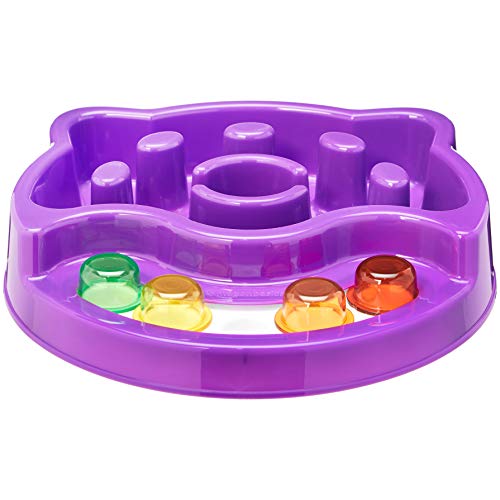 Amazon Basics Pet Activity Center and Feeder, Purple Pricepulse