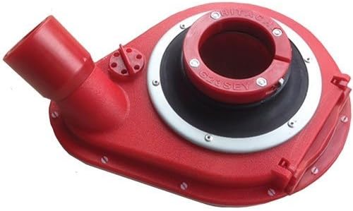 Ermator 7" Dust Shroud for Hand Grinders Red in color High Grade