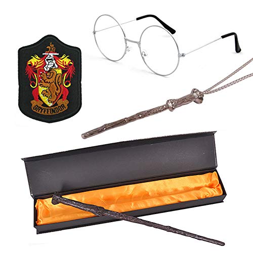 Johouse 4Pcs Wand Accessories Set, with Glasses Frames and Wizard Wand