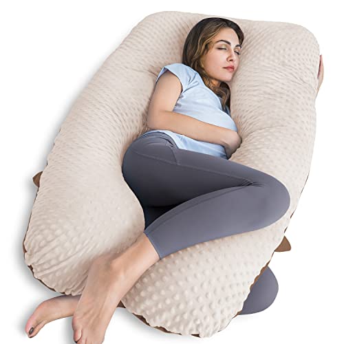 QUEEN ROSE Pregnancy Pillows, U Shaped Full Body Pillow for Pregnancy