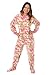 Big Feet Pjs Pink Camo Micro-polar Fleece Adult Footed Pajamas