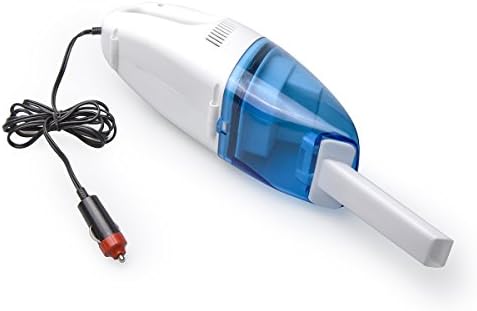 Iearl Mini Car Vacuum Cleaner 12 Volt 60 W Portable Handheld Multifuncional Wet and Dry Dust Buster with 9.9 FT(3M) Power Cord for Home Office All Vehicles (Blue)