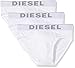 Diesel Men's Blade 3-Pack Cotton Stretch Brief, White, Small
