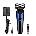 BlueFire Upgraded Bald Head Shaver Waterproof Electric Razor Smooth Rotary Shaver Special Designed for Cordless Bald Head and Face Shaving