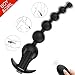 Maison-Market Vibrating Anal Beads Butt Plug with Remote Control Prostate Stimulation Massage 9 Vibrating Anal Training Vibrator Adult Sex Toy, Rechargeable Anal Bead Waterproof, for Men Women Couples