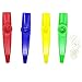 Fartime 6 Pcs Metal and 4 Pcs Plastic Kazoos With 20Pcs Kazoo Flute Diaphragms,Good Gift for Kids,A Good Companion for Ukulele, Violin, Guitar,Piano Keyboard.