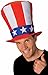 Rubie's unisex adult Uncle Sam Stovepipe Hat Party Supplies, Multicolor, One Size US
