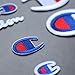 JUSHOOR 23Pack Champion Patches Iron on or Sew on Assorted Size Logo Patch Set DIY Embroidered Bundle Kit for Clothing