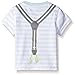 Calvin Klein Baby-Boys Printed Stripes Interlock Top and Woven Chambray Shorts, Blue, 6-9 Months