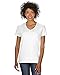 Gildan Heavy Cotton™ Ladies' 5.3 oz. V-Neck T-Shirt, Medium, WHITE