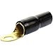 1/0 AWG Gauge Gold Wire Crimp Cable Ring Terminal Red Black Boots 5/16