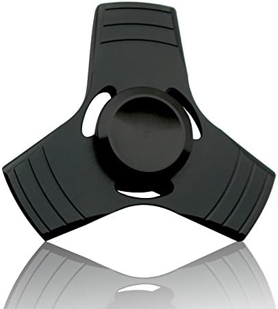 PPTOY Fidget Spinner Toy Finger Hand Cube 360 Degree Rotation Perfect For Quitting Smoking, ADD, ADHD, Anxiety, and Autism for Adults and Children (Black)