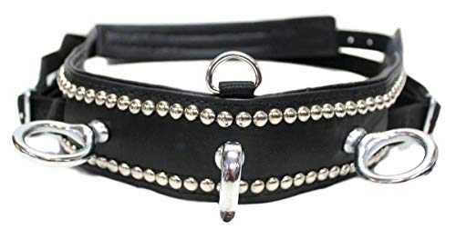D.A. Brand Black Nylon Shetland Pony Driving Harness w/Silver Spots Horse Tack - Thumbnail 2
