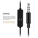Earphones, NOOT Products Classic ND-T35 Premium Earbuds with Mic Stereo Headphones | Earphone - Made for iPhone | iPod | iPad | Android Smartphone | Tablets | MP3 Players - 24 Month Warranty (Black)