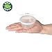 Slime Storage Containers with Lids and Wooden Spoon - Morkia 24 Pack Reusable Foam Ball Plastic Storage Jars for 20g Slime Glue Making, Soft Clay