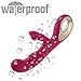G Spot Rabbit Vibrator Clitoris Stimulation, EVERFUN Waterproof Dildo Vibrator Clit Stimulator with 10 Vibration Modes Quiet Dual Motor for Women Rechargeable ( Pink)