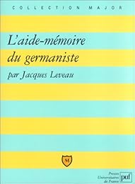 L' aide-mémoire du germaniste