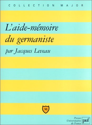 L' aide-mémoire du germaniste