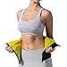 HOT SHAPERS Hot Belt Waist Cincher with Waist Trainer – Sweat Belt Band Corset – Stomach Girdle Wrap and Shaper for Women's Workout Sessions, Weight Loss and Slimming Goals (Black, M)