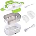 Yescom 1.5L Portable Electric Heating Lunch Box Food Storage Warmer w/Stain Steel & PP Removable Container Green