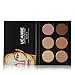 UCANBE 6 Colors Concealer Contour Hightlight 3 in 1 Deep Medium Light Cream Makeup Palette Kit