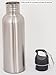 Best Value Pack of Two BPA Free Metal Water Bottle by Vibz Enterprise with Free Carabiner and Leak Proof Cap, Hygienic, Durable and Ecofriendly Hydration Source for Sports and Outdoor Activity