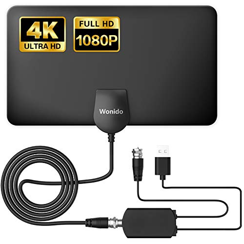Wonido Digital Antenna for TV Indoor, 100 Miles Long Range Amplified