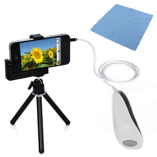 Patuoxun White Remote Camera Video Photo Shutter Release Cord Cable for iPhone 5 4 4S 3 iPad iPad 2 The New iP