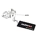 Happygo Ergonomic Design Male Chastity Device with Catheter, Stealth Convenient Virginity Lock, Hypoallergenic Stainless Steel Cock Cage, Penis Ring Chastity Belt Adult Game Sex Toy (1.77 inch/ 4.5cm)