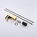 KES Bathroom Faucet Single Handle One Hole Vanity Sink Faucet cUPC NSF Certified Lead Free Brass Construction, Titanium Gold, L3109ALF-PG