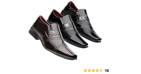 Kit 3 Pares Sapato Social Masculino | Amazon.com.br