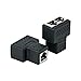 Category 6 Ethernet Module, MACTIS 180° Cat6 RJ45 8-Wire Jack with Unshielded Information Module (2 Pack, 3 Port RJ45 Coupler)