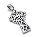 Jonline24h Stainless Steel Irish Knot Celtic Cross Mens Womens Necklace Pendant 18-26 Inch Chain Gift (24 Inches)