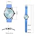 AIKURIO Women Ladies Wrist Watch Waterproof Quartz Watch with Crystal Dial Clock Leather for Female Luxury Fashion Business Classic (Light Blue)