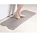AmazerBath Bath Tub Mat, Extra Long 39 x 16 Inches Non-Slip Shower Mats with Suction Cups and Drain Holes, Bathtub Mats Bathroom Mats Machine Washable (Clear Gray)